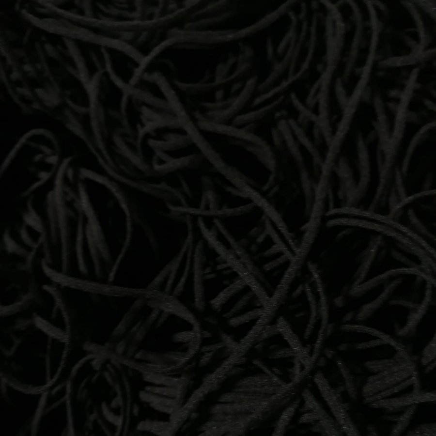 Foto de Cordón especial mascarillas 2.5mm negro