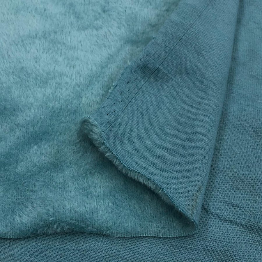 Foto de Punto sudadera especial invierno azul verdoso, 50% alg 46% pol 4% ea