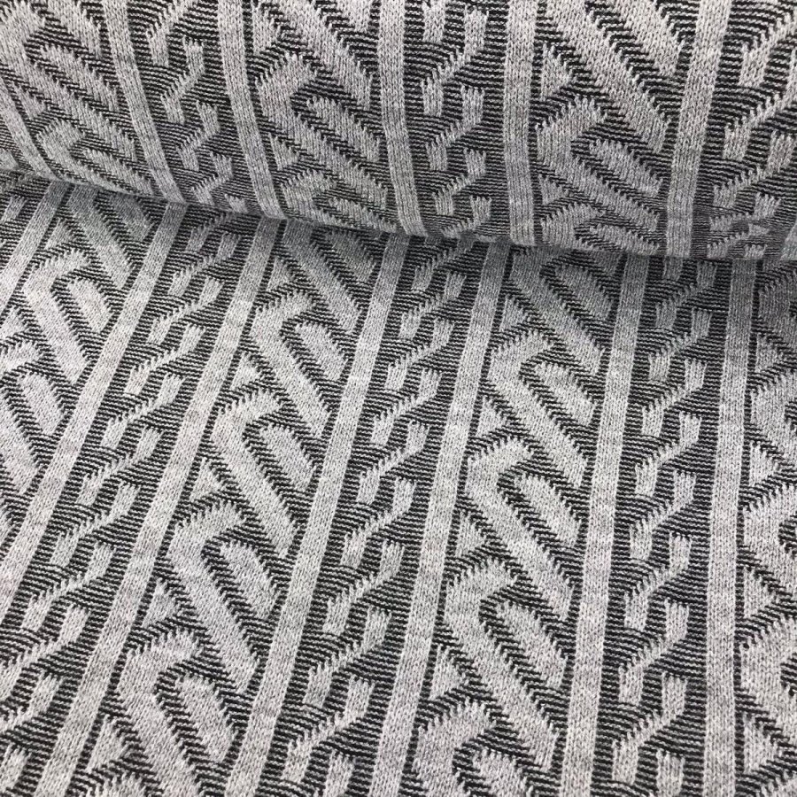 Foto de Punto tricot ochos gris