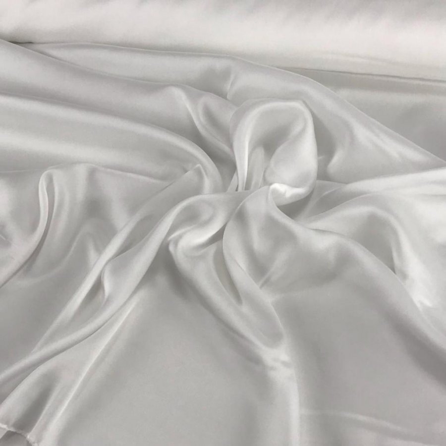 Foto de Satén lencero blanco natural