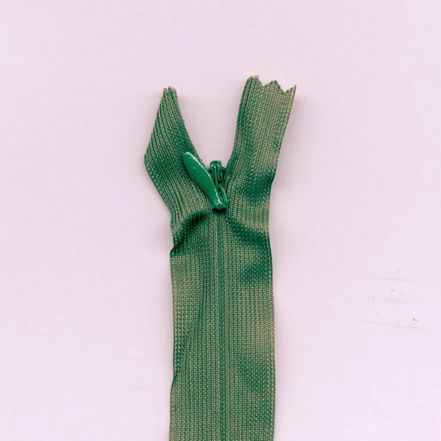 Cremallera invisible 60cm verde musgo