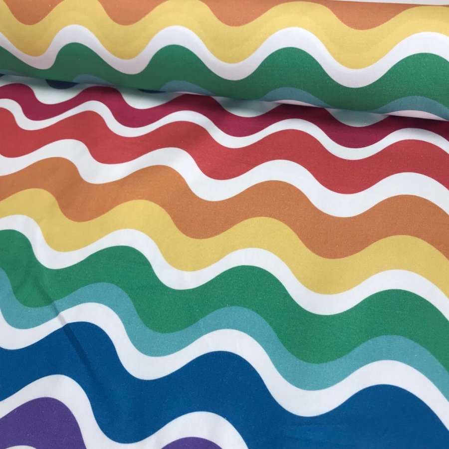 Foto de Half-panamá rústico ondas multicolor rojos